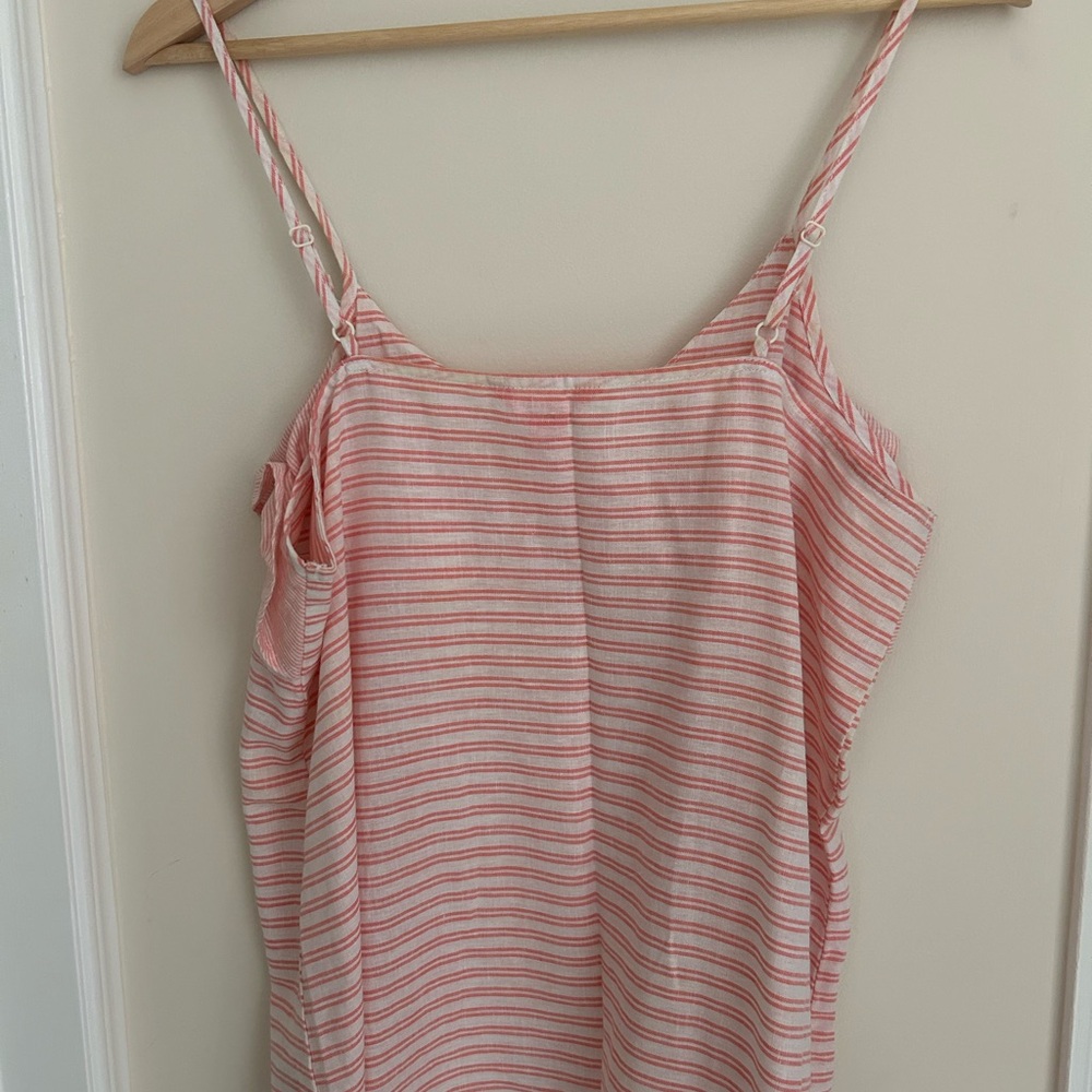 Joe Fresh Striped Ruffle Tank Top - Picture 2 of 6